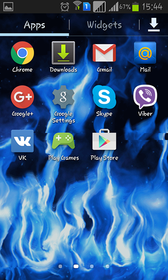 La captura de pantalla Llama azul  para celular y tableta.
