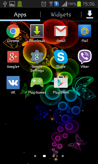 La captura de pantalla Burbujas y mariposas  para celular y tableta.