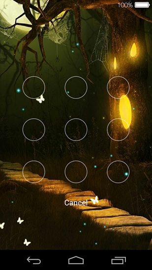 La captura de pantalla Mariposa pantalla de bloqueo para celular y tableta.