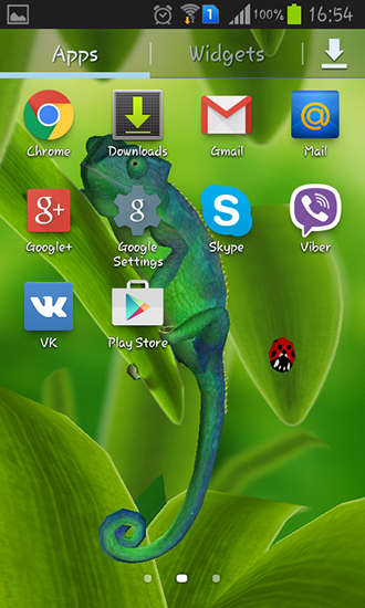 La captura de pantalla Camaleón 3D para celular y tableta.