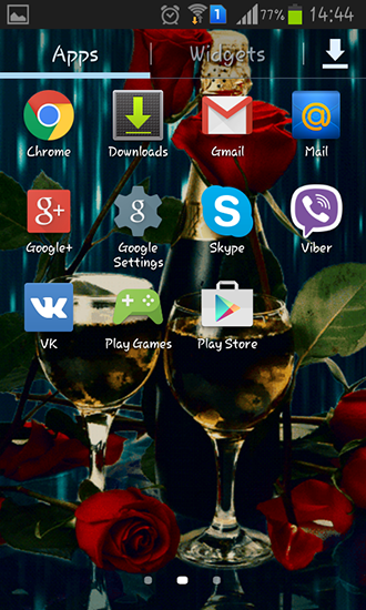 La captura de pantalla Champagne para celular y tableta.