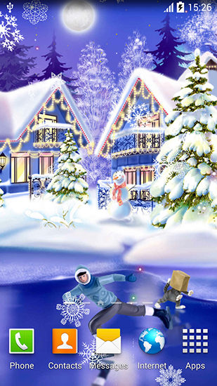 La captura de pantalla Pista de hielo de Navidad para celular y tableta.
