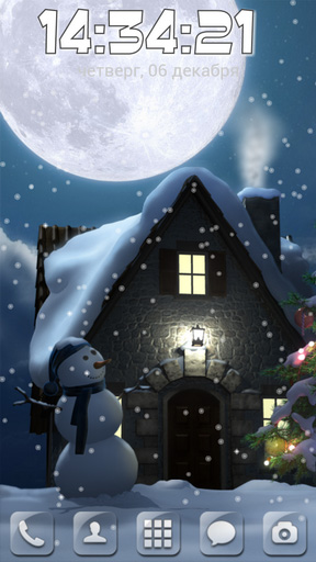 La captura de pantalla Luna de Navidad para celular y tableta.