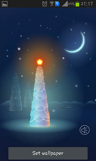 La captura de pantalla Nieve de Navidad para celular y tableta.