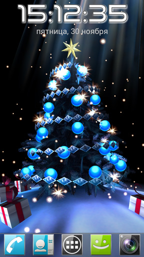La captura de pantalla Árbol de Navidad 3D para celular y tableta.