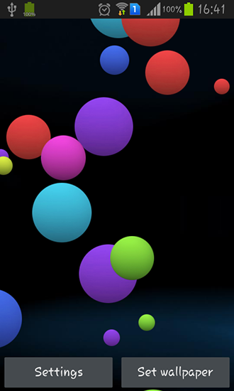 La captura de pantalla Burbujas de colores para celular y tableta.