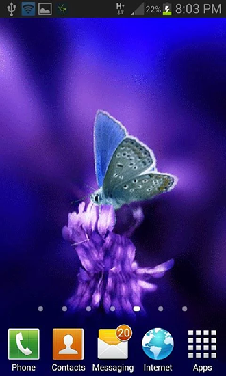 La captura de pantalla Mariposa linda  para celular y tableta.