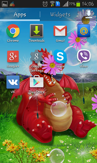 La captura de pantalla Dragón lindo para celular y tableta.