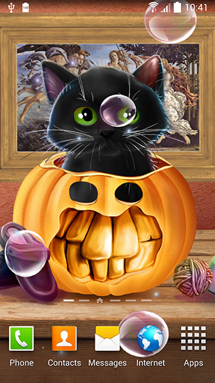 La captura de pantalla Halloween lindo  para celular y tableta.