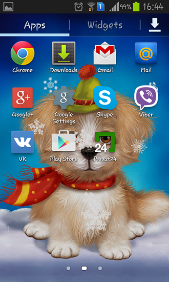 La captura de pantalla Cachorro lindo para celular y tableta.