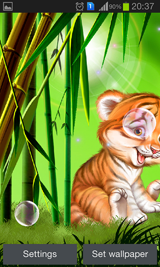 La captura de pantalla Cachorro de tigre lindo para celular y tableta.