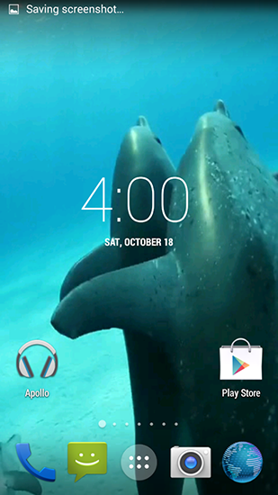 La captura de pantalla Delfines HD para celular y tableta.