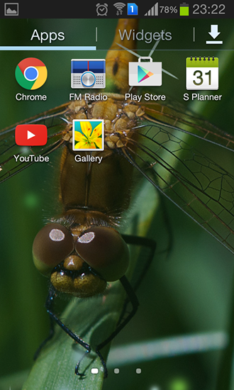 La captura de pantalla Libélula para celular y tableta.