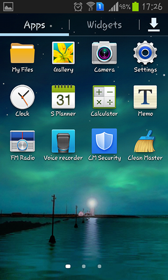 La captura de pantalla Aurora dinámica  para celular y tableta.