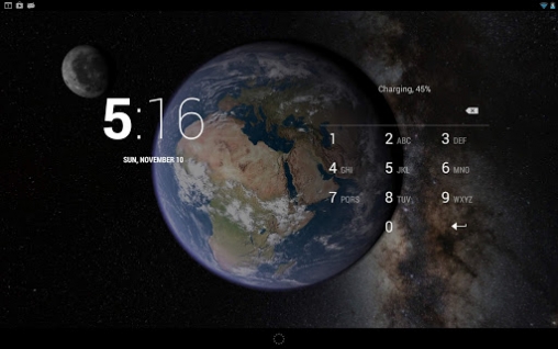 La captura de pantalla Tierra y luna en giroscópico 3D  para celular y tableta.