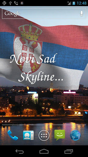 La captura de pantalla Bandera de Serbia  3D para celular y tableta.
