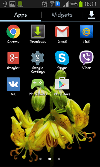 La captura de pantalla Capullo de flor para celular y tableta.