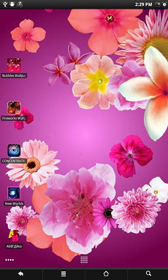 La captura de pantalla Fondos de flores  para celular y tableta.