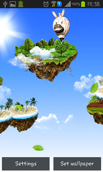 La captura de pantalla Islas voladoras  para celular y tableta.