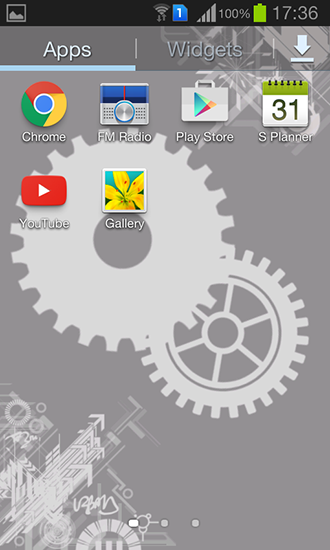 La captura de pantalla Engranajes para celular y tableta.