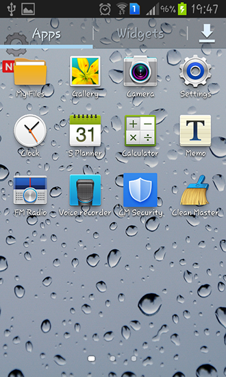 La captura de pantalla Cristal para celular y tableta.
