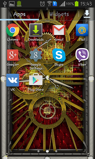 La captura de pantalla Relojes de oro para celular y tableta.