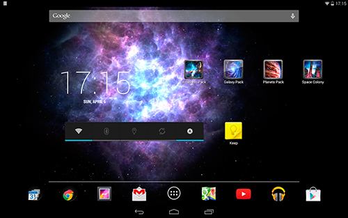 La captura de pantalla Galaxia de hielo para celular y tableta.