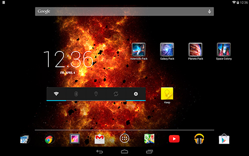 La captura de pantalla Galaxia infernal  para celular y tableta.