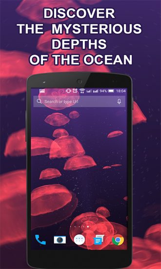 Medusas - descargar los fondos de pantalla animados 3D gratis para el teléfono Android.