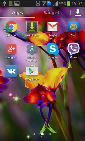La captura de pantalla Flores pequeñas de verano para celular y tableta.