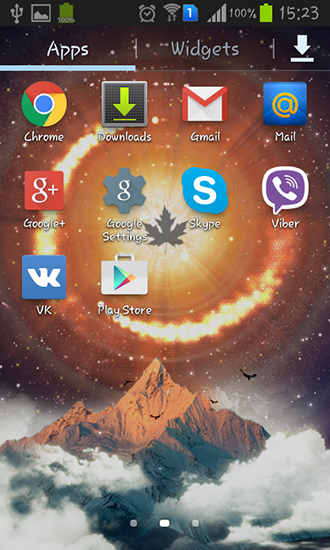 La captura de pantalla Hoja de arce para celular y tableta.