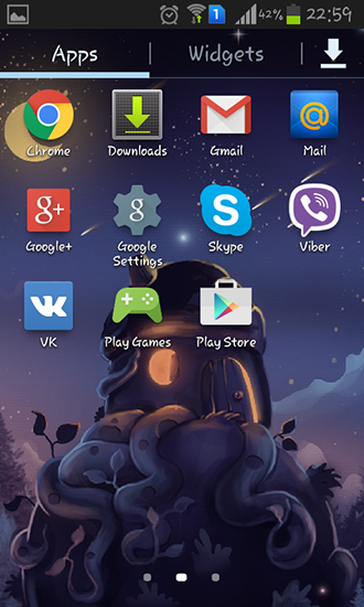 La captura de pantalla Lluvia de meteoritos para celular y tableta.