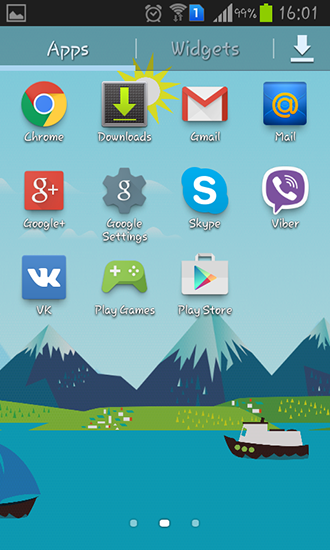 La captura de pantalla Ahora las montañas para celular y tableta.
