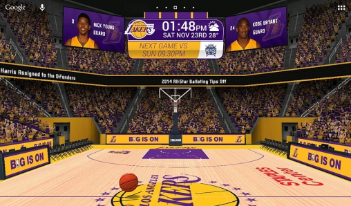 La captura de pantalla NBA 2014 para celular y tableta.