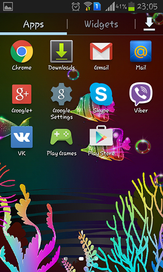La captura de pantalla Peces de neón para celular y tableta.