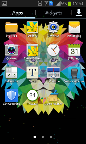 La captura de pantalla León de neón  para celular y tableta.