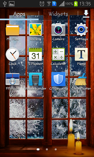 La captura de pantalla Noche del Año Nuevo para celular y tableta.