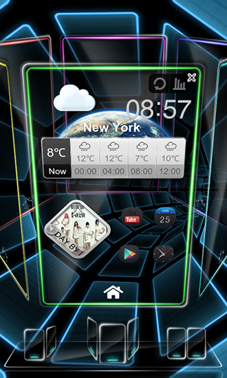 La captura de pantalla Túnel del futuro 3D para celular y tableta.