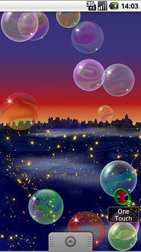 La captura de pantalla Burbujas multicolores  para celular y tableta.