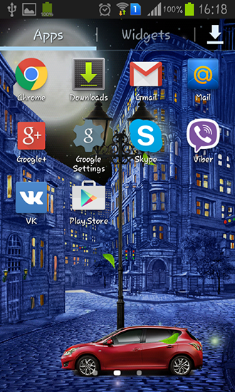 La captura de pantalla Ciudad nocturna para celular y tableta.