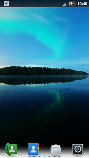 La captura de pantalla Auroras boreales para celular y tableta.