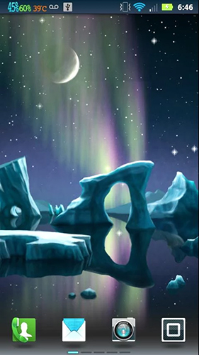 La captura de pantalla Aurora boreal para celular y tableta.