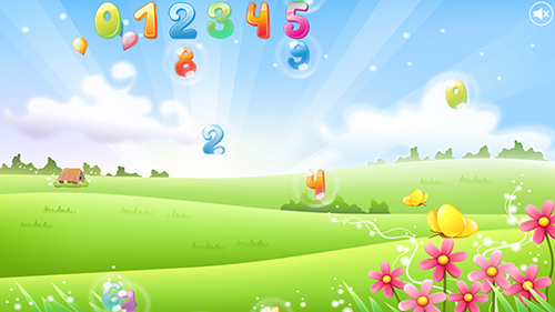 La captura de pantalla Burbujas con cifras para los niños  para celular y tableta.