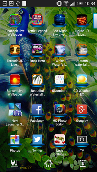La captura de pantalla Pavo real  para celular y tableta.