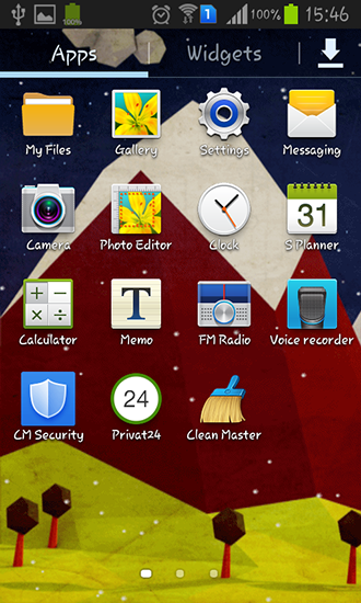 La captura de pantalla Montaña poligonal    para celular y tableta.