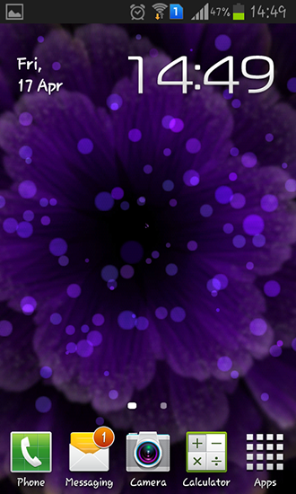 La captura de pantalla Flor púrpura para celular y tableta.