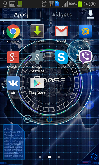 La captura de pantalla Radar: Relojes análogos para celular y tableta.