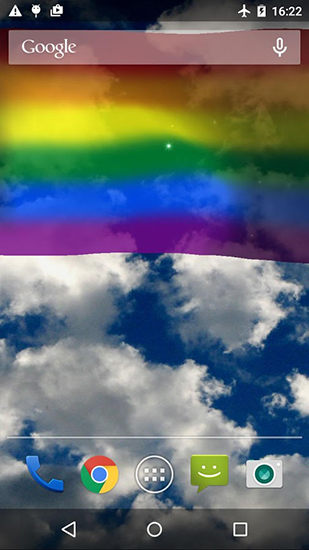 La captura de pantalla Bandera del arco iris para celular y tableta.