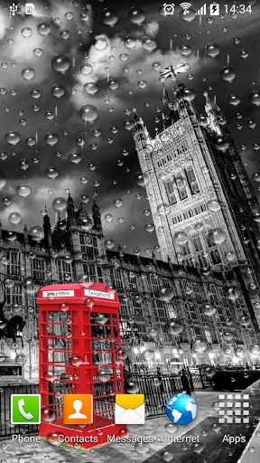 La captura de pantalla Londres lluvioso para celular y tableta.