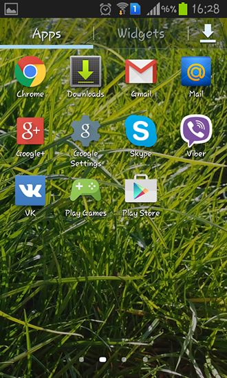 La captura de pantalla Hierba real para celular y tableta.